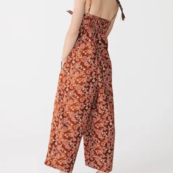 J. Crew Tie-front jumpsuit in vintage vines Size 10 NWOT - Picture 2 of 13